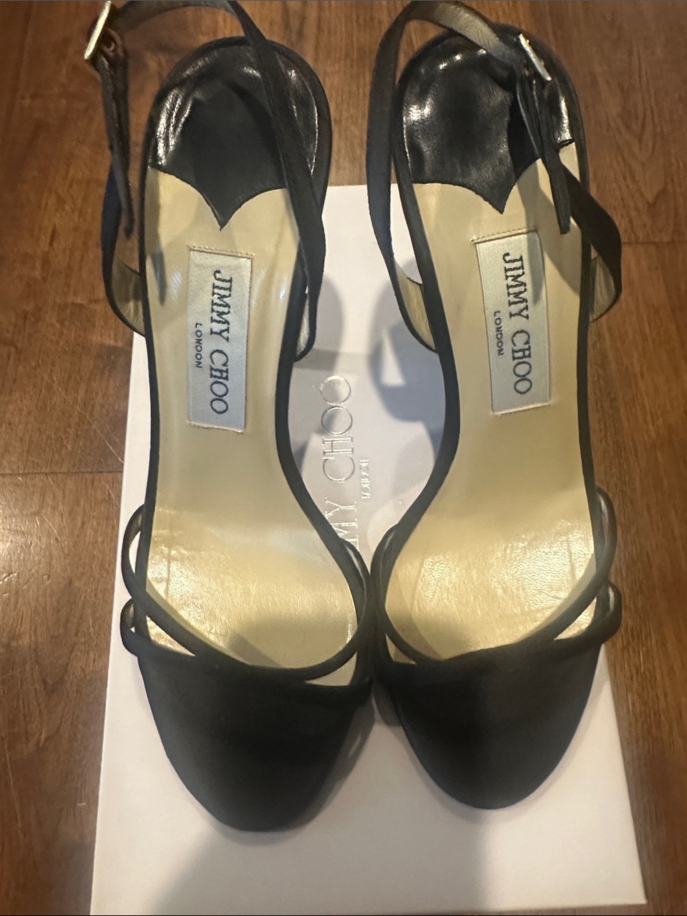 Jimmy Choo Jasmin Satin Strap heels
